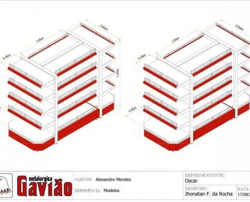 Projeto em 3D - Gôndolas
