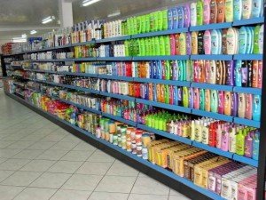 Gôndola de Centro reforçada para supermercados