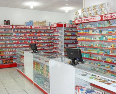 Balcões para atendimento